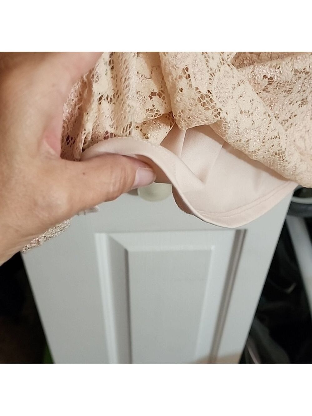 LACE Light Pink Charlotte Russe Mini Dress - Picture 6 of 6